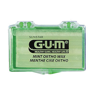 GUM Orthodontic Wax - SKU 724 - Mint Flavored - 24 ct